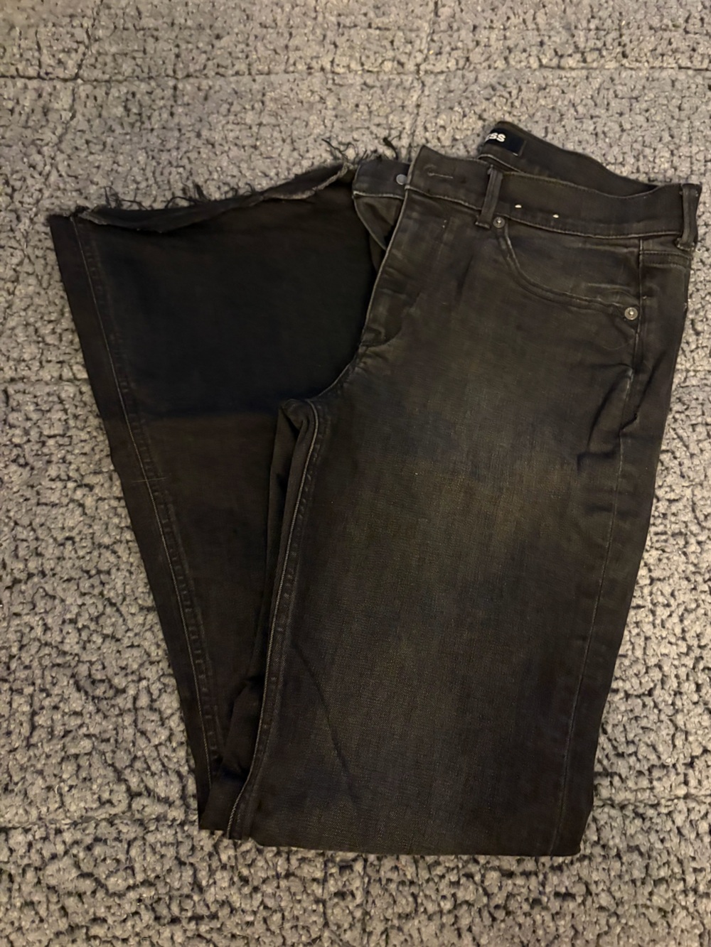 Express Women’s Black Jeans - Flare 10R